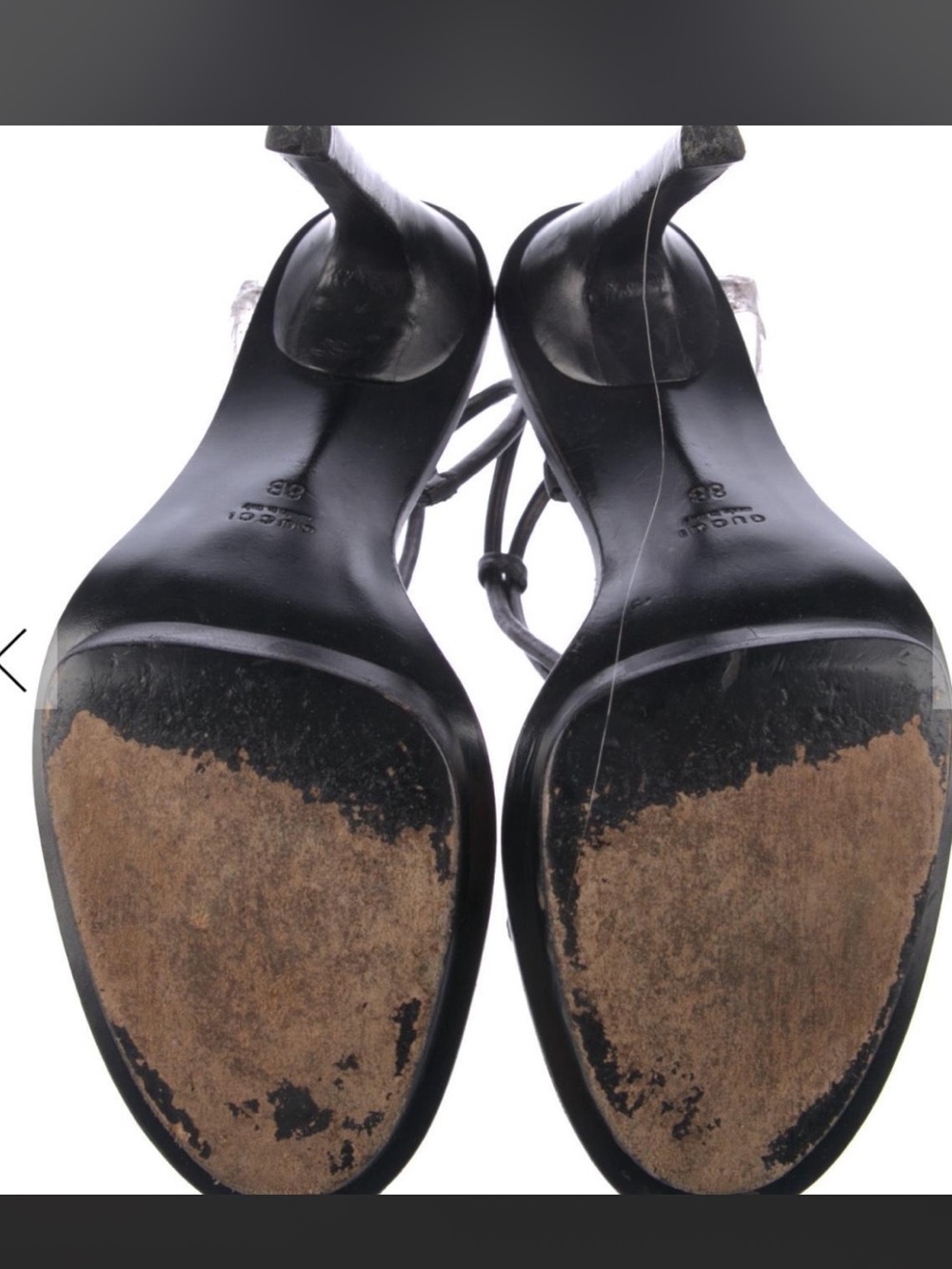 Gucci crystal embellished black heels vintage rare - Picture 2 of 5